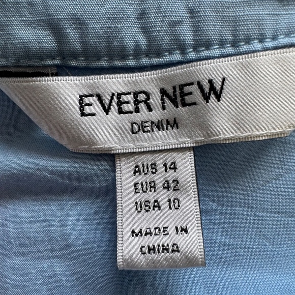 Ever New Melbourne Rahnee Frill Sky Blue Flutter Sleeve Mini Dress SZ 10 - Picture 7 of 13